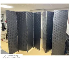 2-NEW BLK ROOM DIVIDERS-FROM NON SMOKING HOME - $135 (Gray)